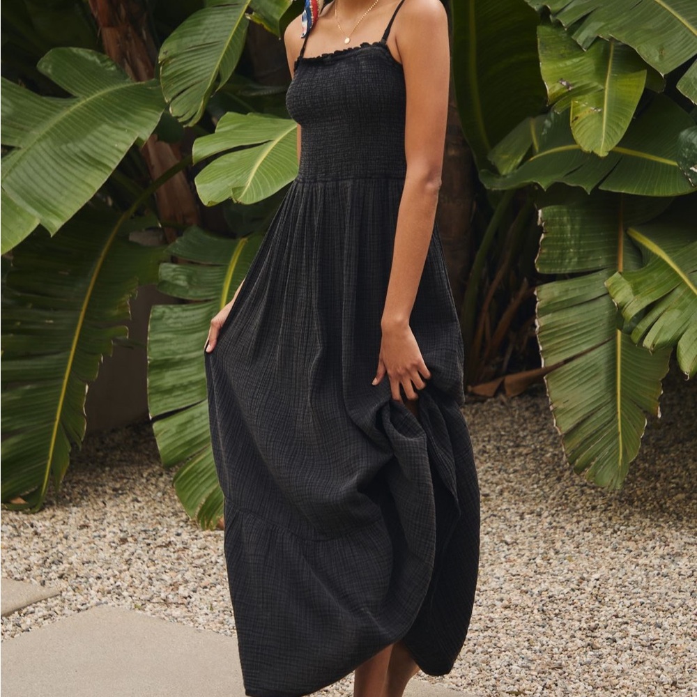 Anthropologie Black Maxi Dress